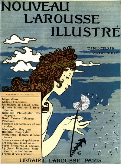 الصفحة الأولى من Nouveau Larousse اللامع (قاموس في سبعة مجلدات نُشر بين عامي 1897 و 1904 (نقش) بواسطة يوجين جراست
