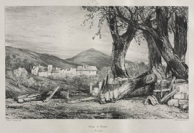 الرحلات الخلابة والرومانسية في فرنسا القديمة: Auvergne vol. الثاني ، مضيق رويات ، اللوحة 79 ، 1830 بواسطة يوجين ايزابي