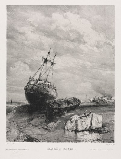 ستة مشاة البحرية: Low Tide ، 1833. بواسطة يوجين ايزابي