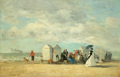 مشهد الشاطئ 1862. بواسطة يوجين لويس بودين