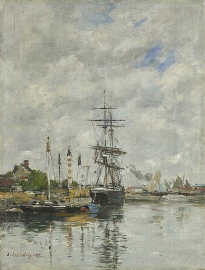 دوفيل ، حوض القارب ، 1887 بواسطة يوجين لويس بودين
