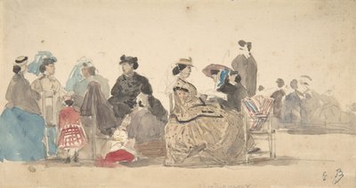 على الشاطئ 1865. بواسطة يوجين لويس بودين