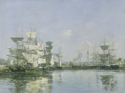 الحوض في دوفيل ، 1880-85 بواسطة يوجين لويس بودين