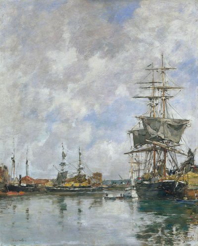 رصيف دوفيل ، 1891 بواسطة يوجين لويس بودين