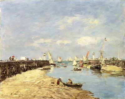 تروفيل ، رصيف وحوض 1896 بواسطة يوجين لويس بودين