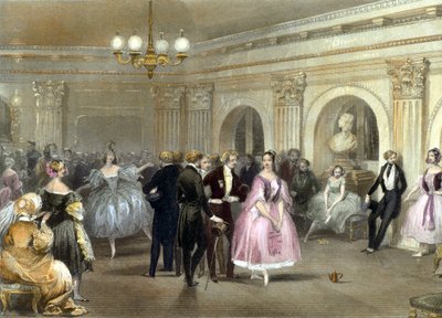 Actors from the Paris Opera, by E Lami, engraving بواسطة يوجين لويس لامي