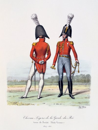 Chevau-Légers of the King&39;s Guard، Tenue de Socièté and Petite Tenue، 1814-15 بواسطة يوجين تايتوكس
