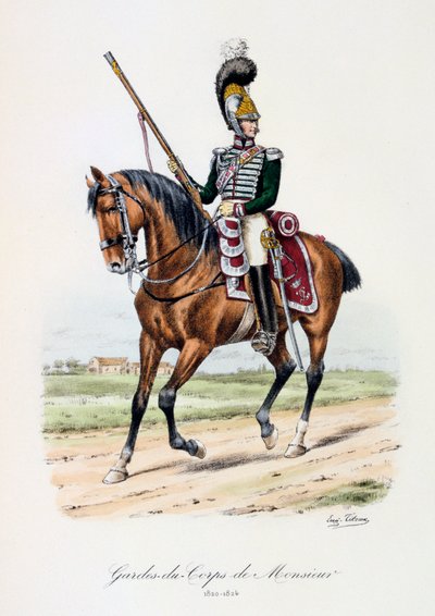 Guards-du-Corps de Monsieur1820-24 بواسطة يوجين تايتوكس