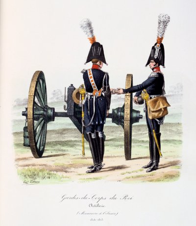 حراس الملك الشخصيون ، المدفعية ، 1814-15 بواسطة يوجين تايتوكس