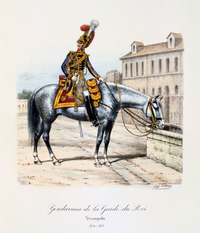 أسطول حرس الملك ، عازف البوق ، 1814-15 بواسطة يوجين تايتوكس