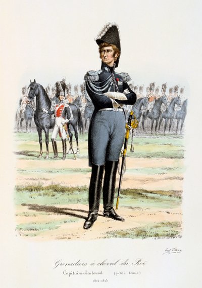 Grenadiers à Cheval du Roi ، النقيب الملازم 1814-15 بواسطة يوجين تايتوكس