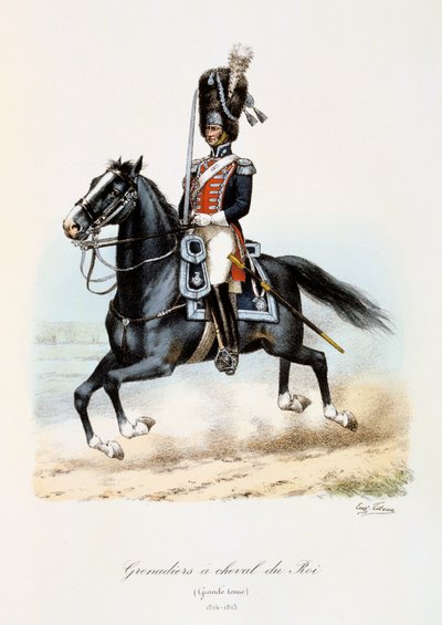 Grenadiers à Cheval du Roi ، فستان كبير ، 1814-15 بواسطة يوجين تايتوكس