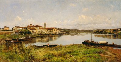 منظر سيستو سيركاليندي ، حوالي عام 1885 (زيت على قماش) بواسطة أوجينيو جينيوس