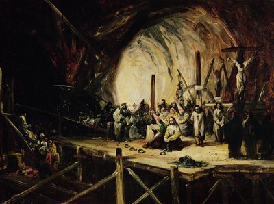 مشهد محاكم التفتيش بواسطة Eugenio Lucas y Padilla