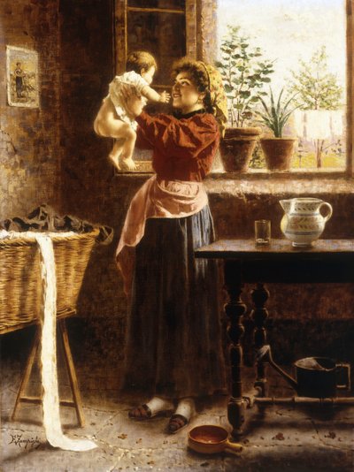لحظة طرية (زيت على قماش) بواسطة أوجينيو زامبيغي