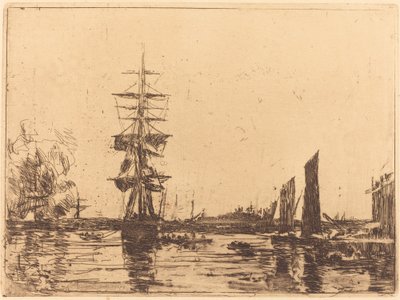 منظر بحري بواسطة Eugène Boudin