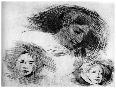 رسم تقريبي ، c1870-1905 1924 بواسطة يوجين كاريير