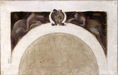 رسم تخطيطي لصالون العلوم في فندق فيل دي فيل دي باريس: المغناطيسية - الميكانيكية، بين عامي 1889 و1891 (زيت على قماش) بواسطة يوجين كاريير
