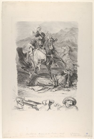 معركة الجياور والباشا 1827 م 1827 م. بواسطة يوجين ديلاكروا