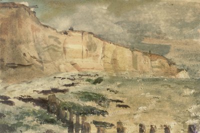 منحدرات الطباشير في دييب مناظر في دييب وحولها ، من الأعوام 1852-1855 (عنوان المسلسل) بواسطة يوجين ديلاكروا