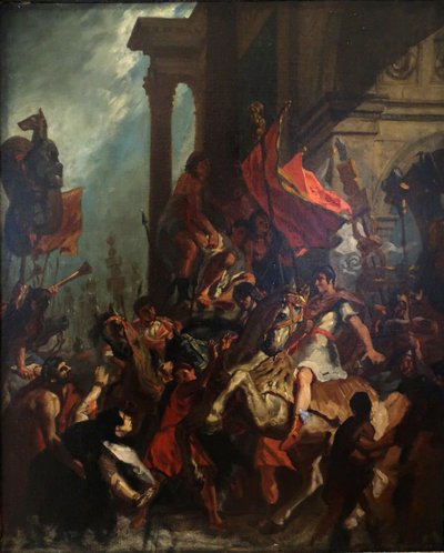 بالفرنسية  عدالة تراجان عدالة تراجان La justice de Trajan عدالة تراجان بواسطة يوجين ديلاكروا
