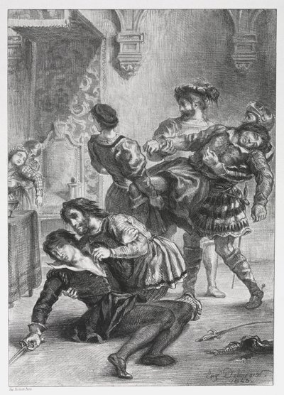 هاملت: موت هاملت بواسطة Eugène Delacroix
