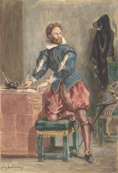ماثورين ريجنير ، كاليفورنيا. 1846. بواسطة يوجين ديلاكروا