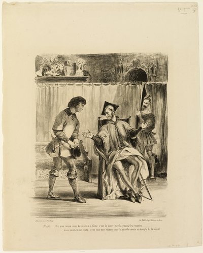 Mephistopheles يستقبل الطالب بواسطة يوجين ديلاكروا