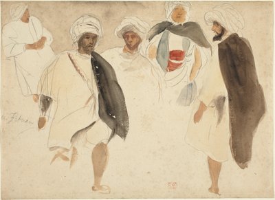 دراسة العرب. بواسطة يوجين ديلاكروا