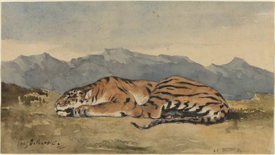 النمر ، ج. 1830. بواسطة يوجين ديلاكروا