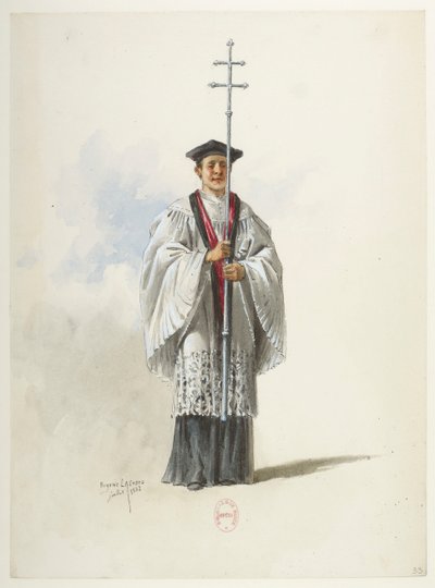 Btv1b8455858104 33 - سانت ساين - هنري الثامن - موديلات أزياء - لاكوست - 33. الكاهن بواسطة يوجين لاكوست