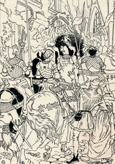 جين DArc في أورليانز ، c1895 بواسطة يوجين جراست