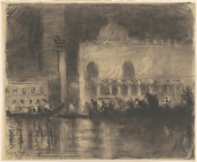 ذاكرة البندقية: Palazzo Ducale و the Piazzetta بواسطة يوجين فيل