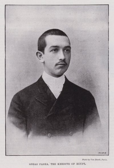 Abbas Pasha, Khedive of Egypt (b/w photo) بواسطة المصور الأوروبي