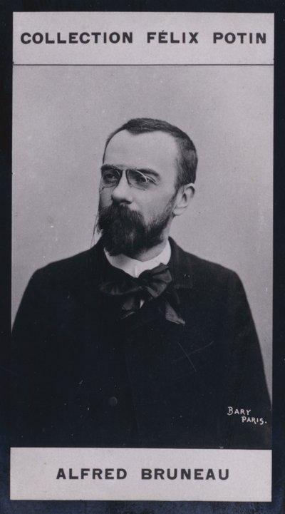 Alfred Bruneau (1857) (b/w photo) بواسطة المصور الأوروبي