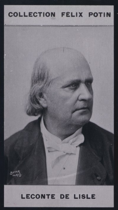 Charles Leconte De Lisle (1818-1894) (b/w photo) بواسطة المصور الأوروبي