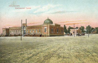 حلوان - إنشاء حمامات بواسطة المصور الأوروبي