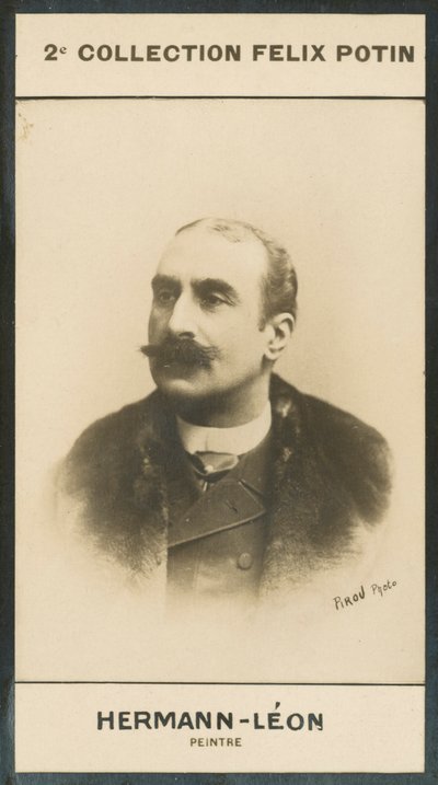 Hermann-Leon, Peintre (b/w photo) بواسطة المصور الأوروبي