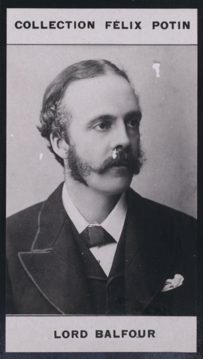 James-Arthur Balfour (1848) (b/w photo) بواسطة المصور الأوروبي