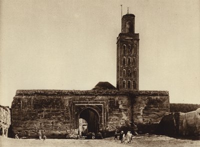 مكناس ، مسجد (b / w photo) بواسطة المصور الأوروبي