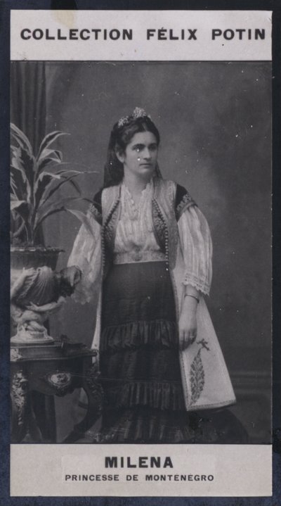 Milena, Princesse De Montenegro (1847) (b/w photo) بواسطة المصور الأوروبي