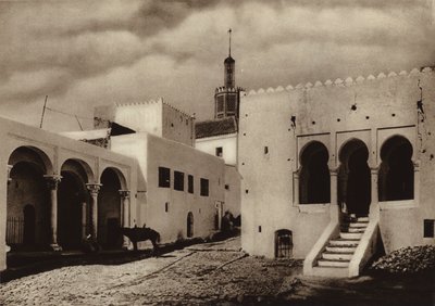 طنجة، بيت الكنز والمحكمة (صورة فوتوغرافية بالأبيض والأسود) بواسطة المصور الأوروبي
