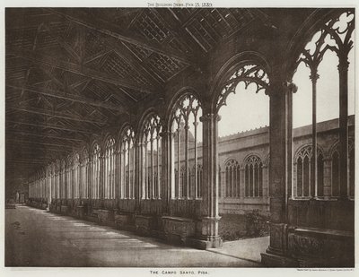 The Campo Santo, Pisa (b/w photo) بواسطة المصور الأوروبي