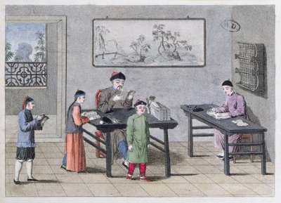 مدرسة صينية ، c.1810 بواسطة المدرسة الأوروبية