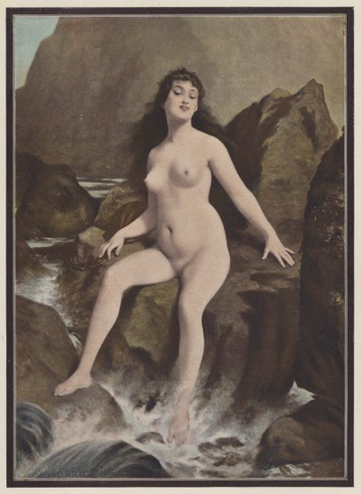 A Siren ، مخلوق من الأساطير اليونانية (Color litho) بواسطة المدرسة الأوروبية