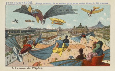 Avenue de lOpera ، باريس ، في عام 2000 بواسطة المدرسة الأوروبية