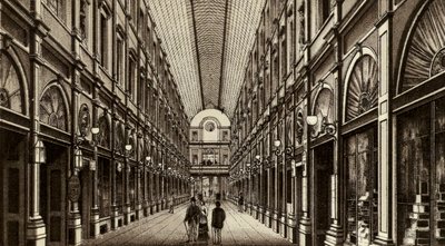 Bruxelles/Brussels: Galeries St Hubert (litho) بواسطة المدرسة الأوروبية