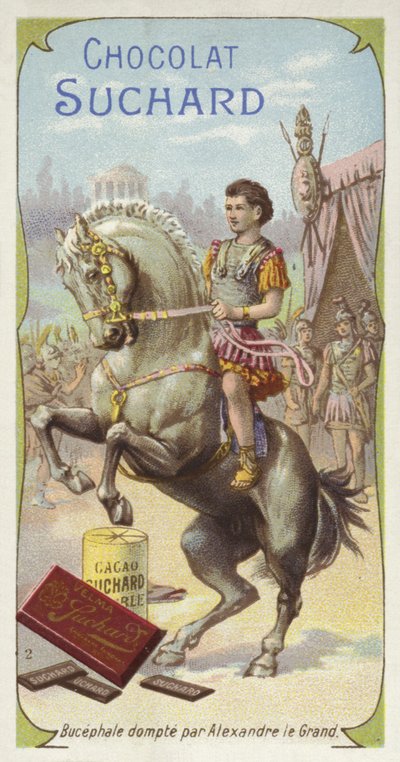 Bucephalus يروضه الإسكندر الأكبر بواسطة المدرسة الأوروبية