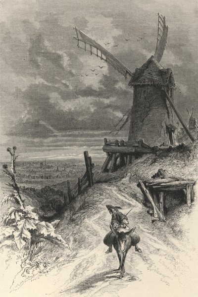 Butte Montmartre Au XVIIe Siecle (engraving) بواسطة المدرسة الأوروبية