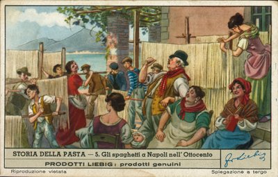 تجفيف السباغيتي، نابولي بواسطة المدرسة الأوروبية
